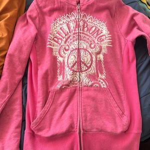 Billabong pink zip up